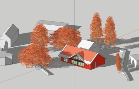 Bungalow with shading